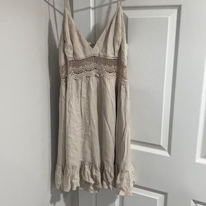 Garage crochet tiered dress